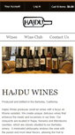 Mobile Screenshot of hajduwines.com